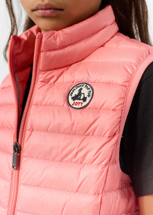 Down jacket sleeveless Kid Vibrant pink Zoe - JOTT - 5