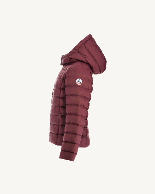 Down jacket with hood Kid Grand Froid Aubergine Opale 2.0 - JOTT - 3