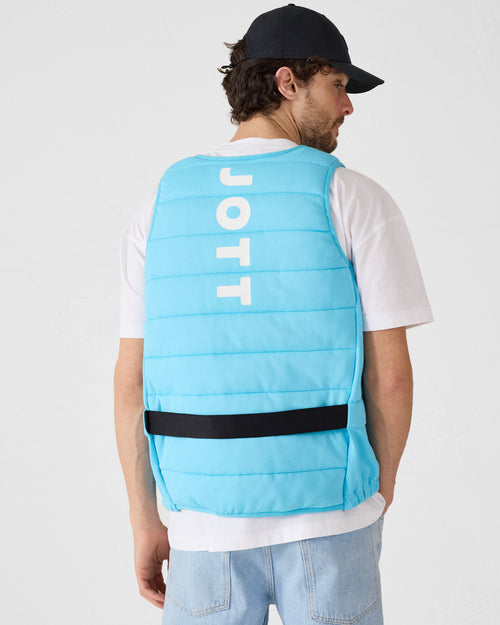 Bleu horizon Mitch logo swim jacket - JOTT - 4