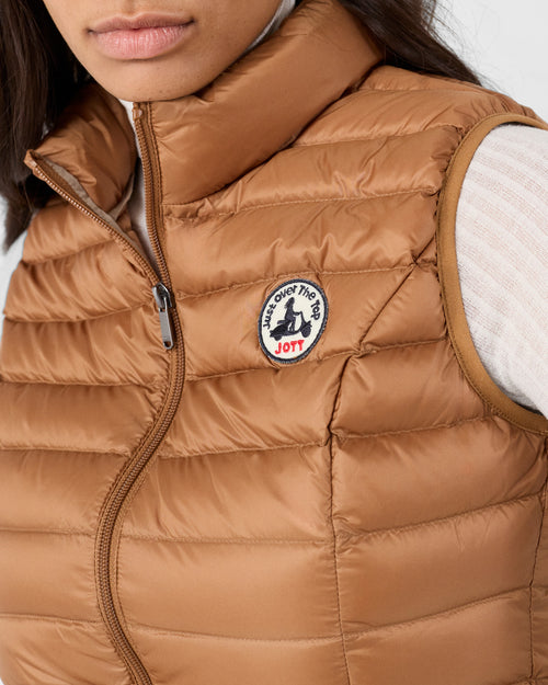 Down jacket light sleeveless Sucre roux Seda - JOTT - 5