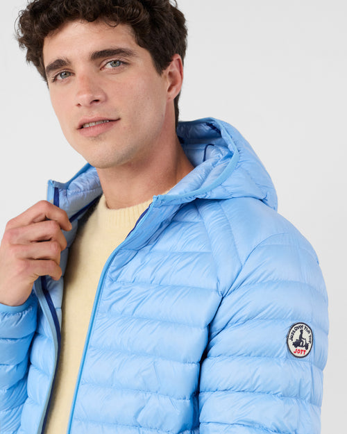 Down jacket light hooded Nico Crystal Blue - JOTT - 5