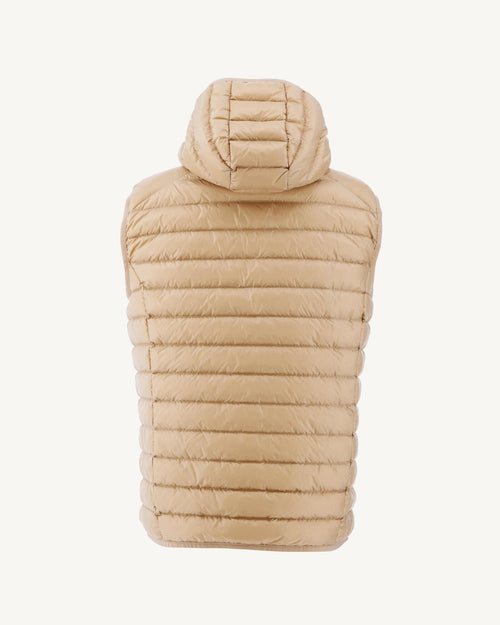 Down jacket sleeveless hooded Beige Pat - JOTT - 2