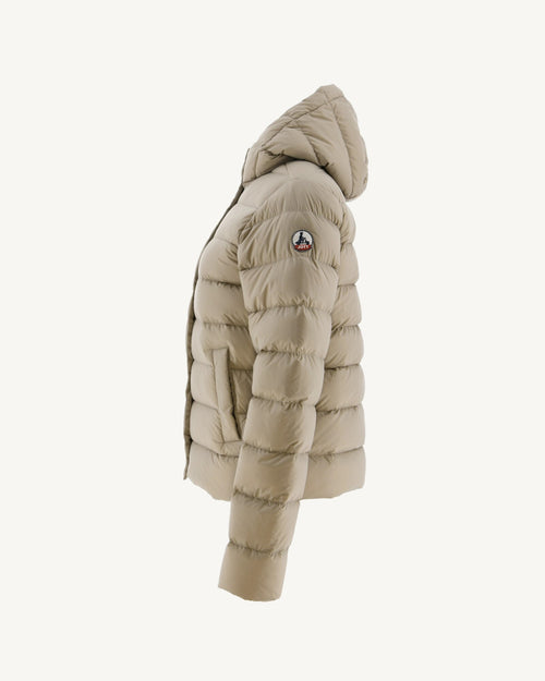 Down jacket straight with hood Beige Jane - JOTT - 2