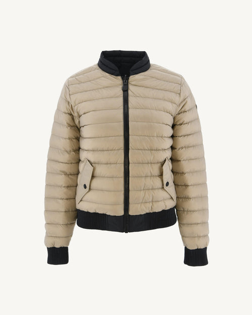 Reversible Down jacket Black/Beige Hanoi - JOTT - 2