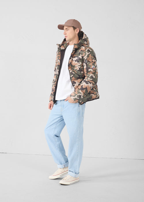 Chaqueta de plumón Grand Froid Camo sucre roux Java print - JOTT - 2