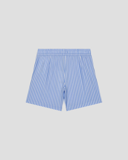 Bermudas infantiles de popelín azul celeste a rayas Joe Stripe - JOTT - 3