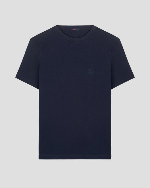 Camiseta hombre cuello redondo algodón Navy Pedro - JOTT - 2