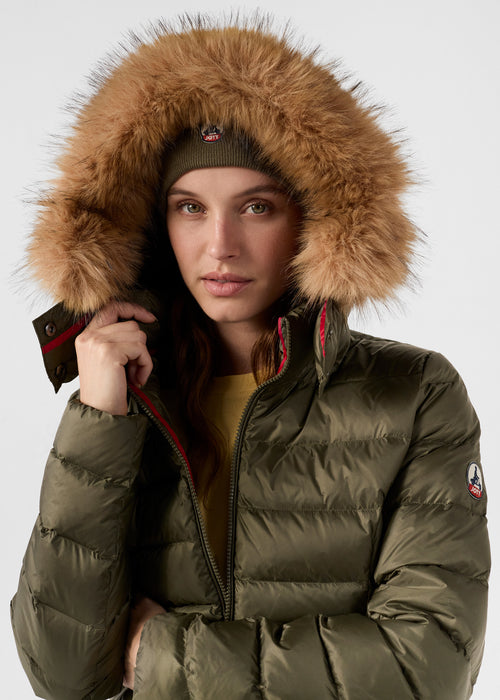 Chaqueta de plumón mi-longue Grand Froid Army Perle - JOTT - 5
