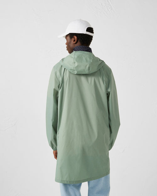 impermeable largo Capucha packable Oban mineral verde - JOTT - 4