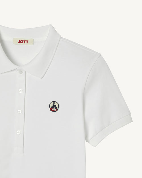 Polo Franca blanco de algodón orgánico - JOTT - 5