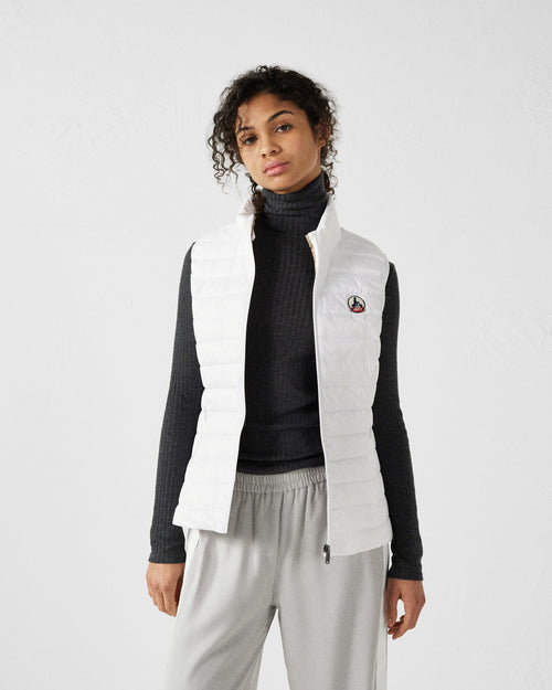 Chaqueta de plumón ligera sin mangas White Seda - JOTT - 3