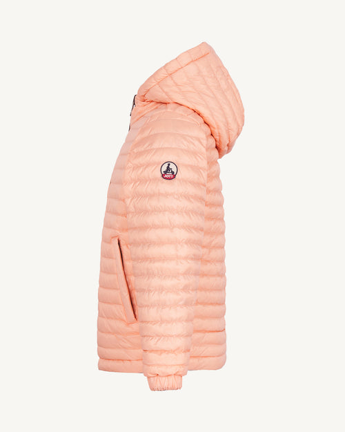 Chaqueta de plumón enfant reversible à Capucha Ultralight Army/Rose poudre Kyoto 2.0 - JOTT - 4