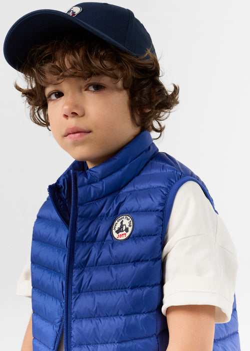 Chaqueta de plumón sin mangas para niños azul cobalto Zoe - JOTT - 5