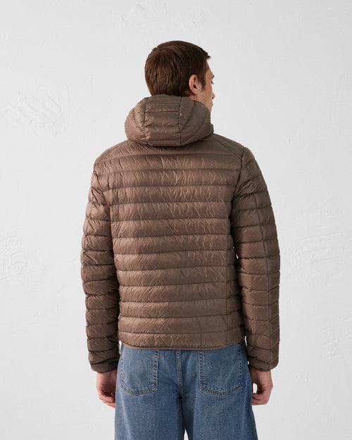 Chaqueta de plumón ligero Chaqueta de plumón con Capucha Taupe Nico - JOTT - 4