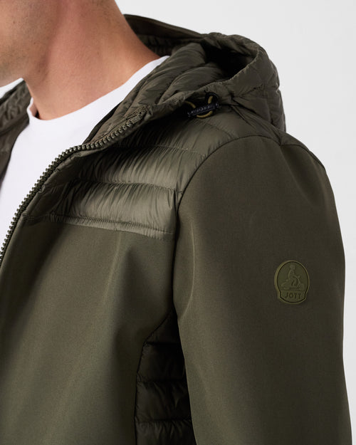 Chaqueta de plumón bi-matière softshell Army Paco 2.0 - JOTT - 5