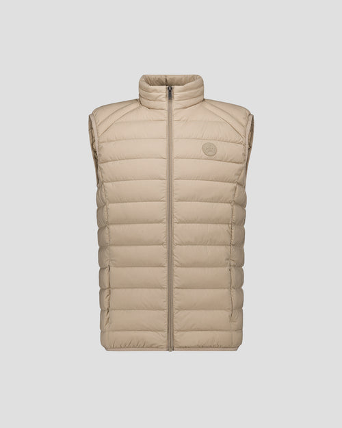 Chaqueta de plumón sin mangas stretch Beige Arafo - JOTT - 2