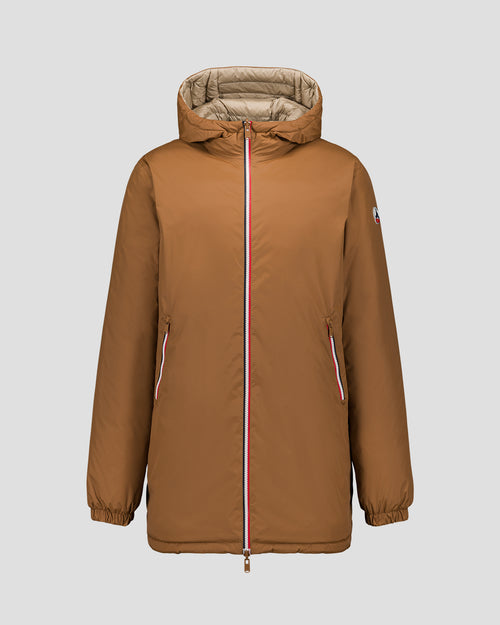 Chaqueta de plumón larga reversible Sucre roux/beige Assen - JOTT - 2