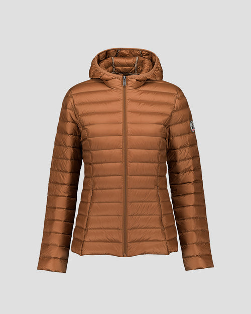 Chaqueta de plumón légère à Capucha Sucre roux Cloe - JOTT - 2