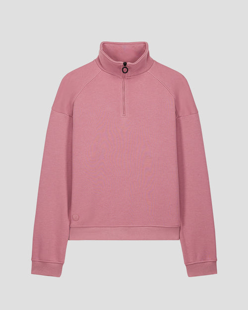 Sudadera Media Cremallera Rosa Línea Antigua - JOTT - 2