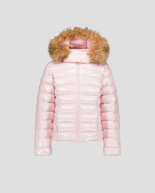 Chaqueta de plumón niño Grand Froid Pétalo de rosa Olympe lacado - JOTT - 2