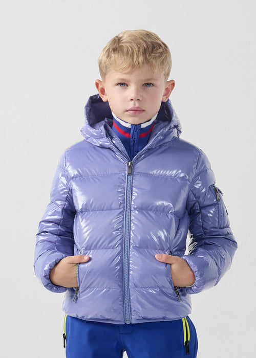 Pantalla infantil Chaqueta de plumón Grand Froid lacada Raisin Kazan - JOTT - 3