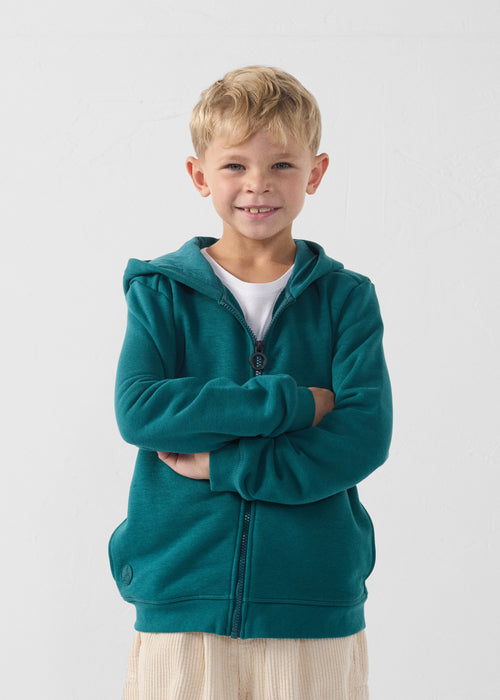 Chaqueta con cremallera para niños con Capucha Deep lake Arie - JOTT - 3