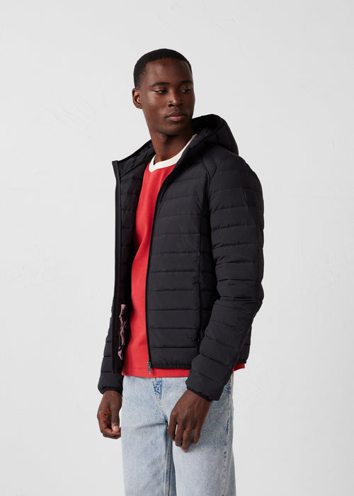 Chaqueta de plumón légère stretch à Capucha Noir Frantz - JOTT - 3