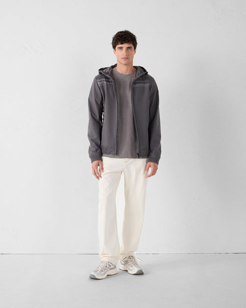 Chaqueta de plumón bi-matière softshell Anthracite Paco 2.0 - JOTT - 3