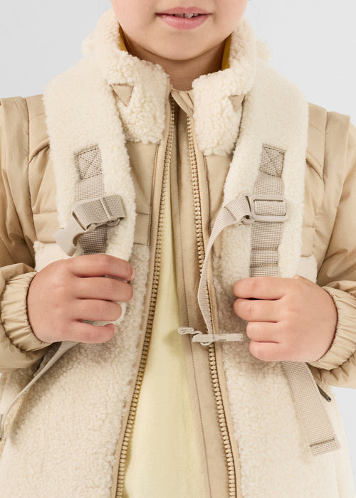 bolso à dos + trousse sherpa Naturel Pupil sherpa - JOTT - 4