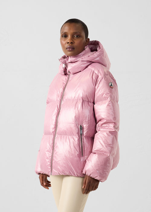 Chaqueta de plumón Grand Froid puffer Rose antique Quinn shiny - JOTT - 3