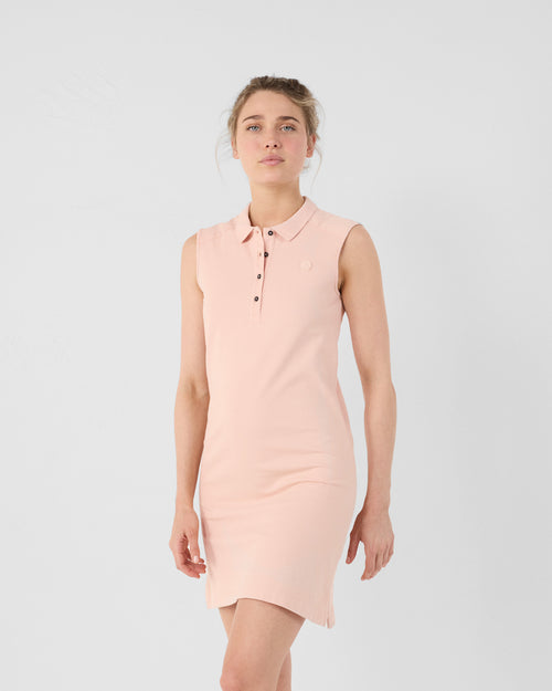 Vestido polo sin mangas Pêche clair Tanger - JOTT - 4