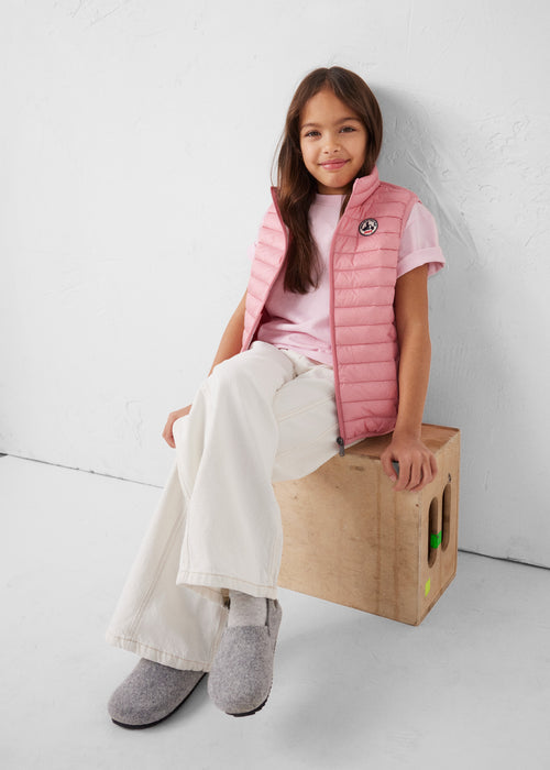 Chaqueta de plumón mangas para niño Pink antique Zoe - JOTT - 3