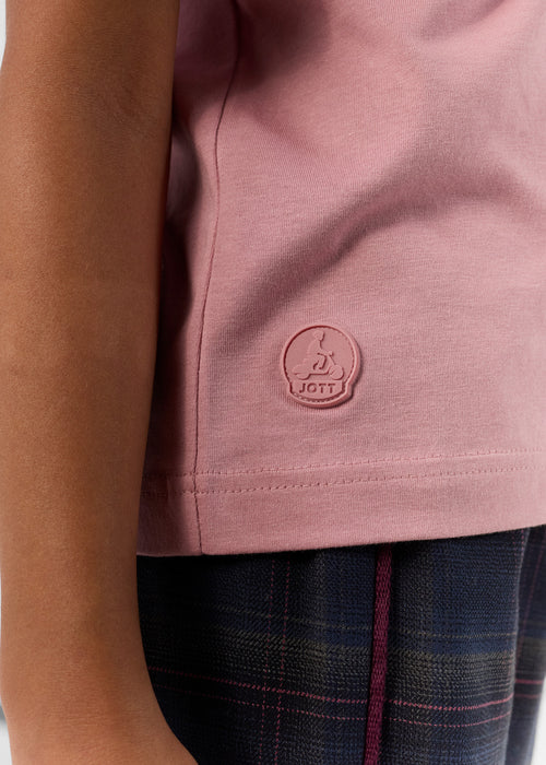 Camiseta cuello redondo niño Antique Pink Pio - JOTT - 5