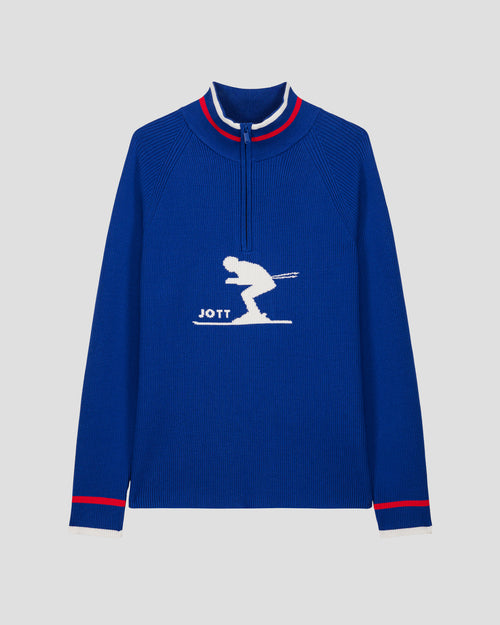 Jersey azul cobalto de cuello alto Banet - JOTT - 3