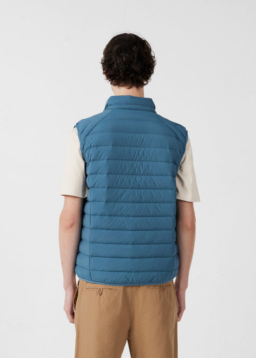 Chaqueta de plumón mangas elástica Encre de mer Arafo - JOTT - 4