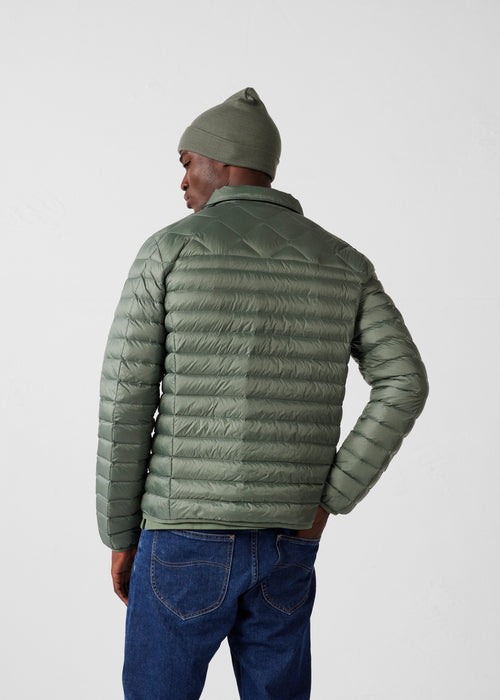 Chaqueta de plumón camisero Verde salvia Ethan - JOTT - 4