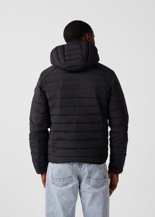 Chaqueta de plumón légère stretch à Capucha Noir Frantz - JOTT - 4