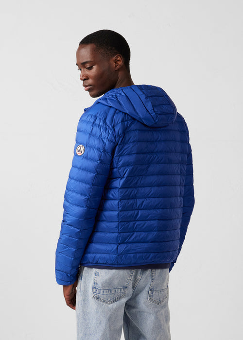 Chaqueta de plumón Ligera con Capucha Azul Cobalto Nico - JOTT - 4