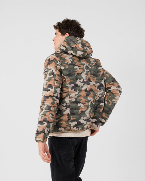 Chaqueta de plumón légère à Capucha Camo sucre roux Nico print - JOTT - 4