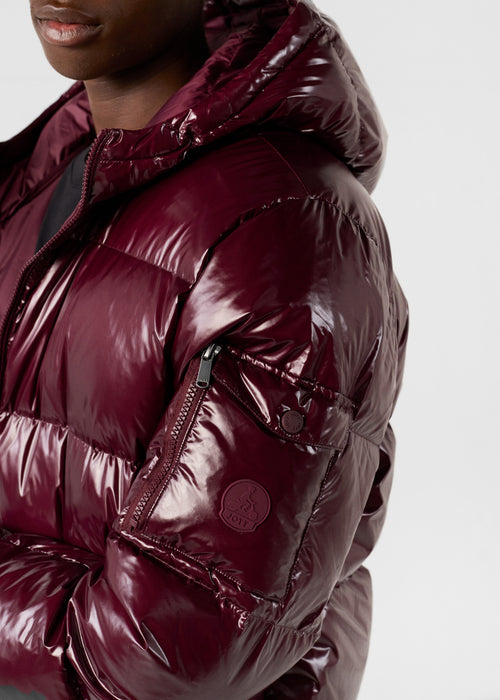 Chaqueta de plumón à Capucha Grand Froid Cereza Negro Java lacado - JOTT - 5