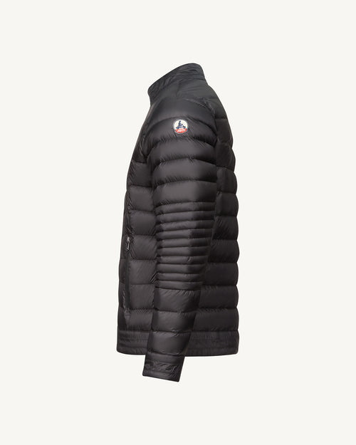 Chaqueta de plumón biker corte Negro David - JOTT - 4