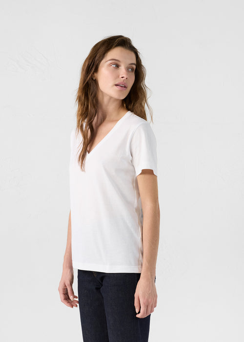 Sofy Camiseta blanca cuello pico - JOTT - 3