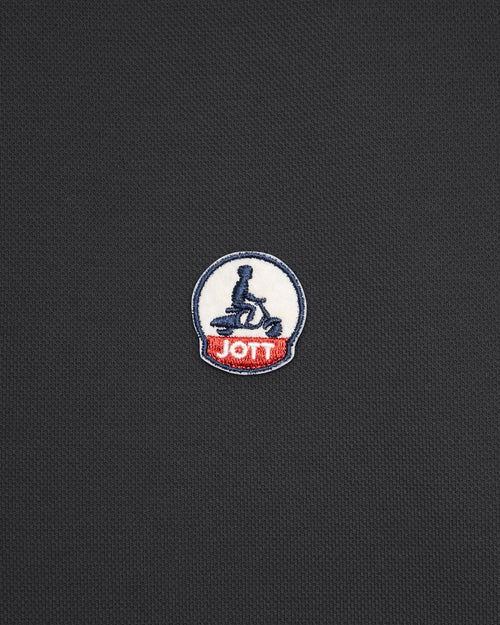 Polo negro de algodón orgánico Marbella - JOTT - 4