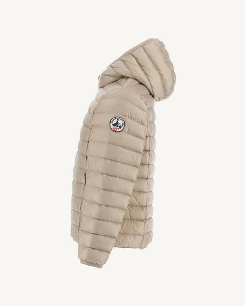 Chaqueta de plumón ligera para niños con Capucha Hugo Beige - JOTT - 2