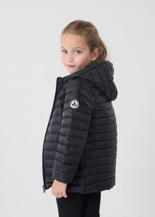 Chaqueta de plumón niño largo medio Garance Negro - JOTT - 4
