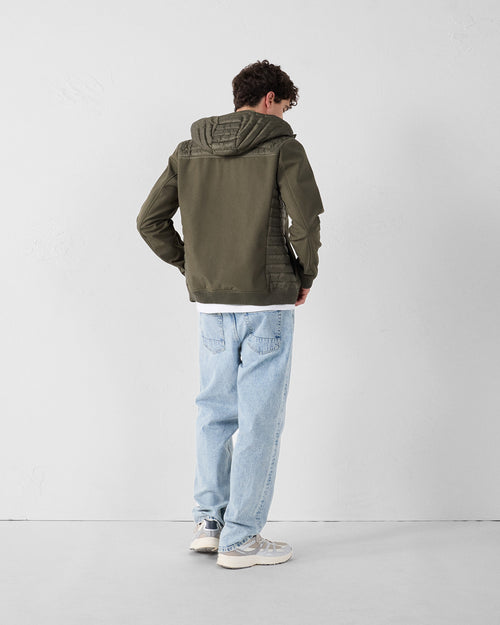 Chaqueta de plumón bi-matière softshell Army Paco 2.0 - JOTT - 4