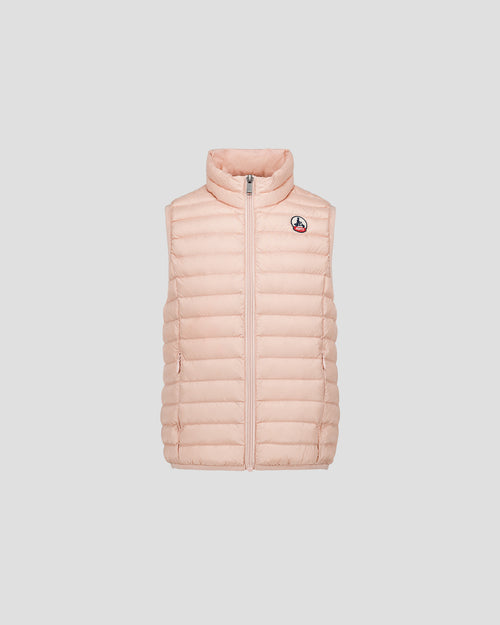 Chaqueta de plumón sans manches enfant Pêche clair Zoe - JOTT - 2