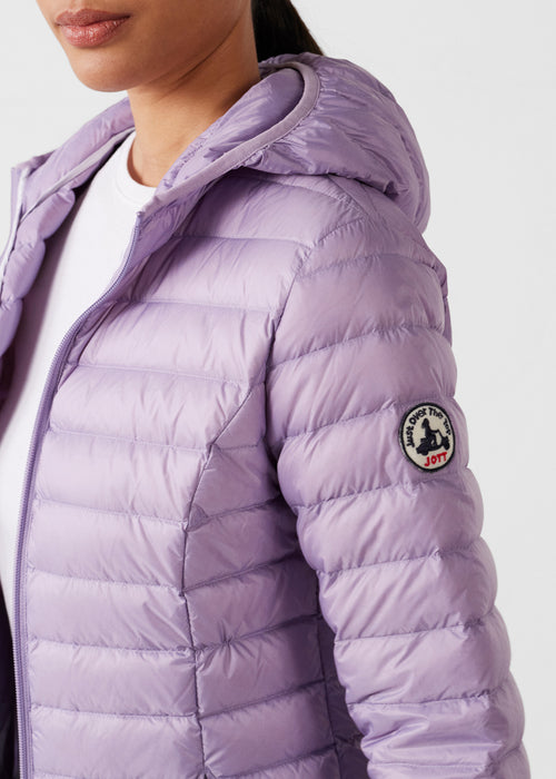Chaqueta de plumón con Capucha violet Cloe - JOTT - 5