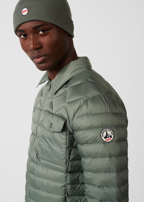 Chaqueta de plumón camisero Verde salvia Ethan - JOTT - 5
