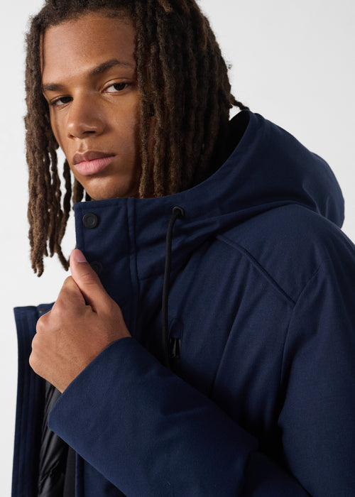 Parka de lana Ontario azul marino - JOTT - 5